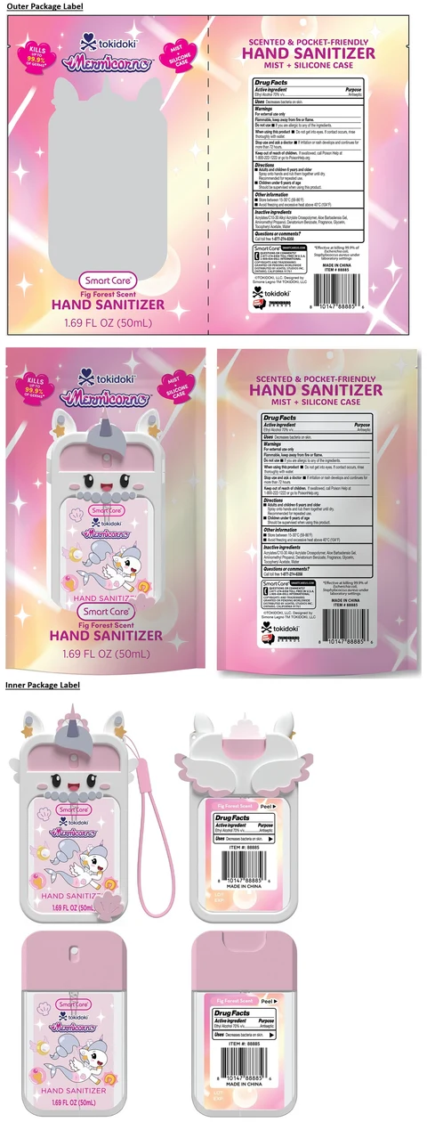 Smart Care tokidoki Mermicorno Fig Forest Scent HAND SANITIZER 포장