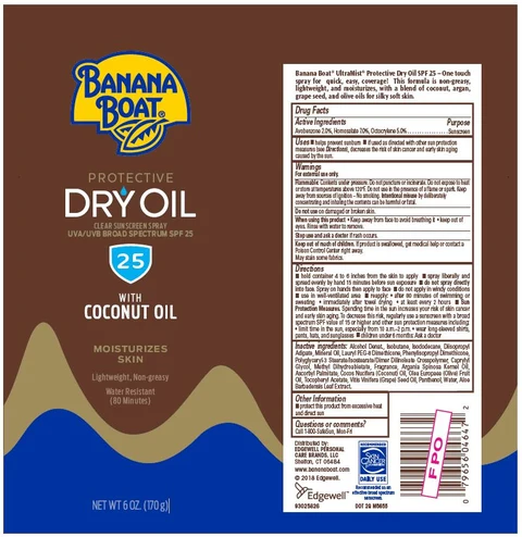 BANANA BOAT 포장
