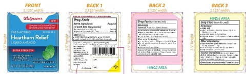Walgreens Fast Acting Heartburn Relief Extra Strength packaging