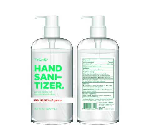 TYCHE HAND SANITIZER 포장