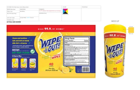 Antibacterial Wipes 포장