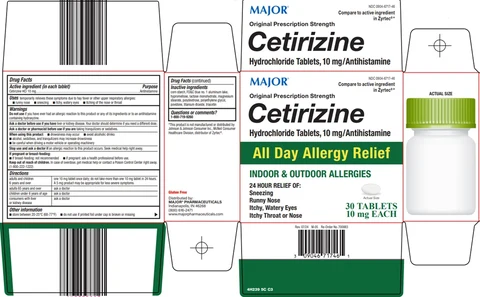 Cetirizine 포장