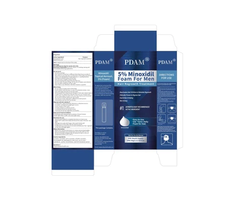 5% Minoxidil Hair Regrowth Foam 포장