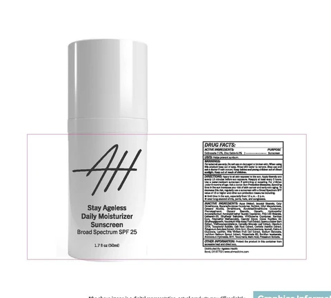Stay Ageless Daily Moisturizer Sunscreen Broad Spectrum SPF 25 packaging