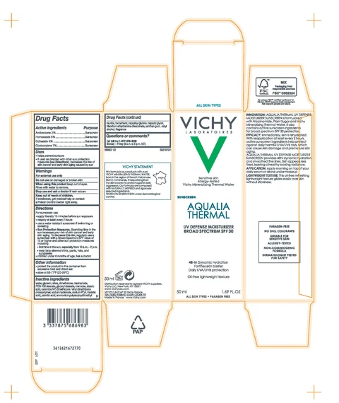 Vichy Laboratoires Aqualia Thermal UV Defense Broad Spectrum SPF 30 Sunscreen 포장