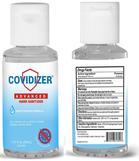 Covidizer Hand Sanitizer 포장