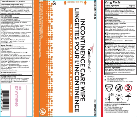 INCONTINENCE CARE WIPE 포장