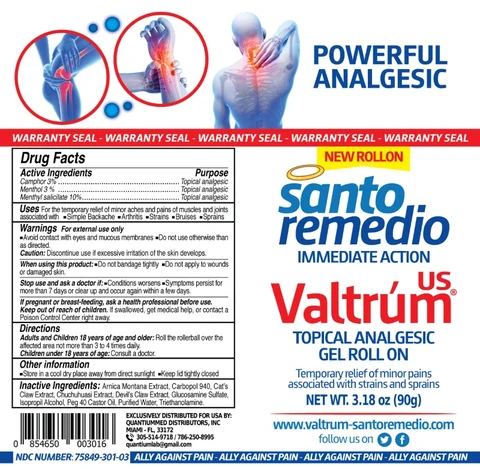 Valtrum Topical Analgesic Roll On 포장