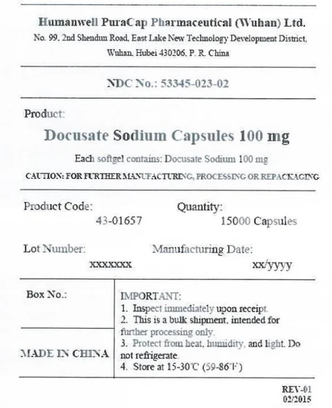 DOCUSATE SODIUM 100mg Two-Tone 포장