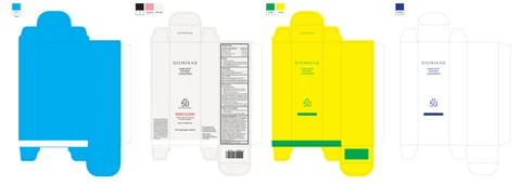 DOMINAS DARK SPOT TINTED SUNSCREEN 포장