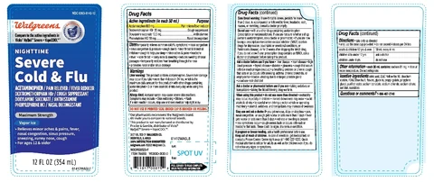 Walgreen NightTime Cold and Flu relief 포장