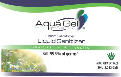 AQUAGEL HAND SANITIZER 포장