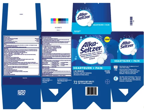 Alka-Seltzer Heartburn and Pain 포장