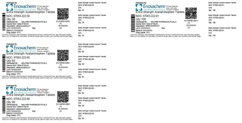 Acetaminophen packaging