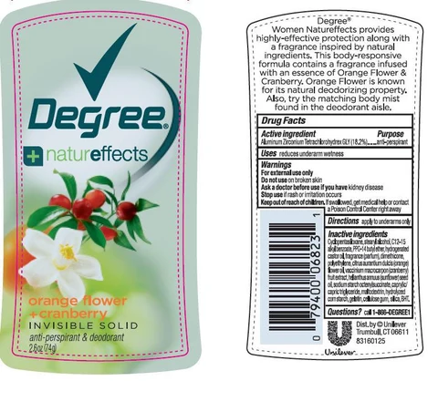 DegreeOrange Flower and Cranberry Antiperspirant and Deodorant 포장