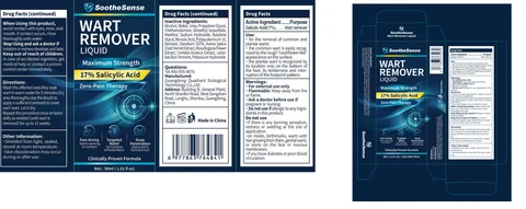 SootheSense Wart Remover Liquid packaging
