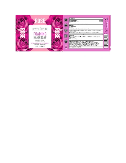 The Spathecary Foaming Rose packaging