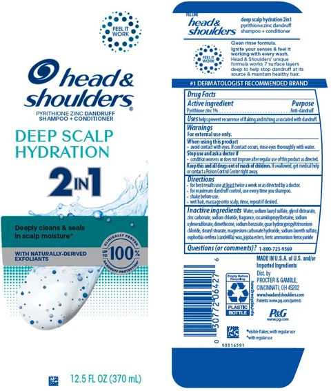 Head and Shoulders Deep Scalp Hydration 2in1 packaging