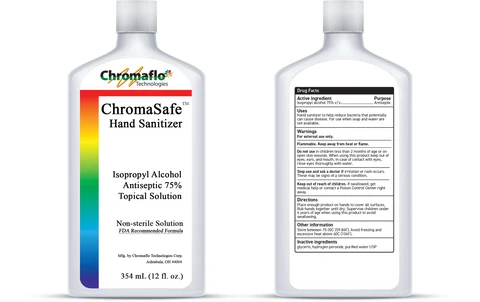 ChromaSafe Hand Sanitizer packaging