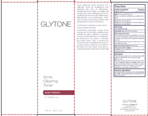 Acne Clearing Toner packaging