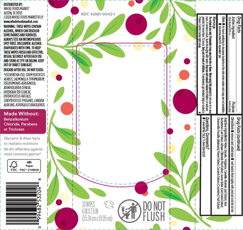 365 Winterberry Saffron Hand Sanitizer Wipes 포장