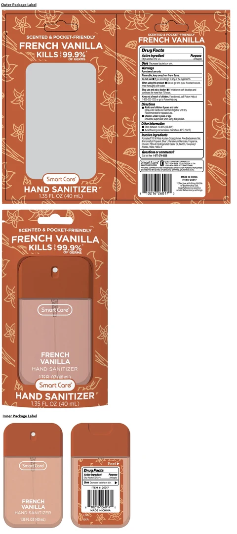 Smart Care FRENCH VANILLA HAND SANITIZER 포장