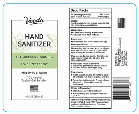 Veeda Hand Sanitizer 포장