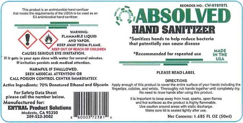 Hand Sanitizer packaging
