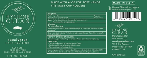 Hygiene Clean Eucalyptus Hand Sanitizer 포장