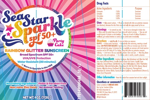 Sea Star Sparkle SPF-50 PARTY CAKE 포장