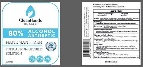 Hand Sanitizer packaging