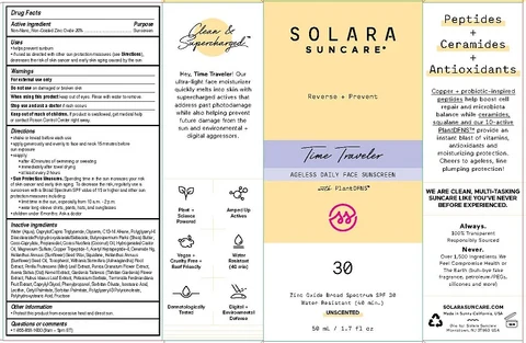 SOLARA SUNCARE - TIME TRAVELER SPF-30 UNSCENTED 포장