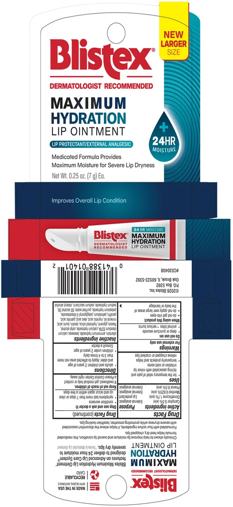 Blistex Maximum Hydration Lip 포장
