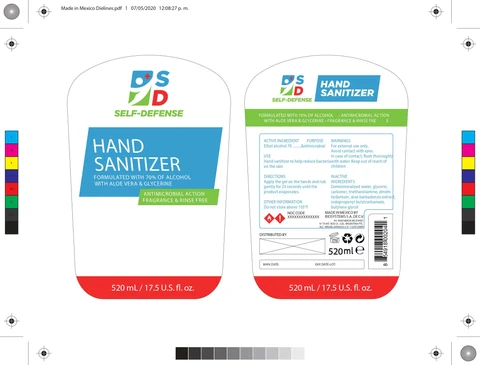 Hand Sanitizer packaging