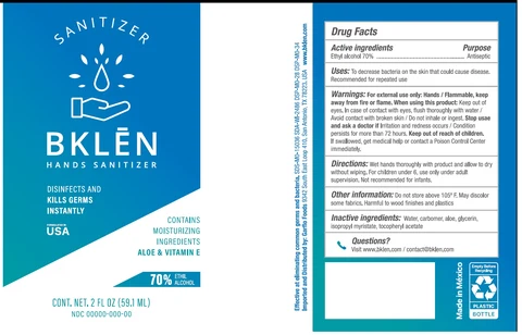 Bklen Hands Sanitizer 포장