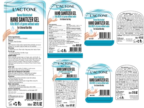 LACTONE HAND SANITIZER packaging