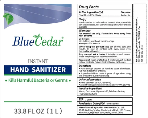 Blue Cedar Hand Sanitizer 포장