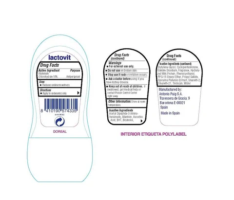 Antonio Puig Lactovit Sensitive Skin Back