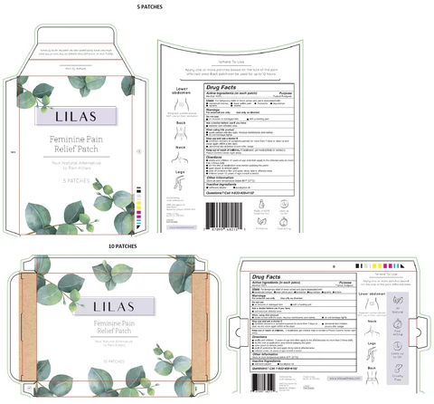 LILAS Feminine Pain Relief Patch packaging