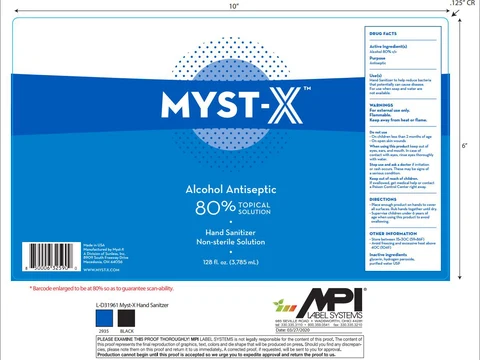 Alcohol Antiseptic 80% Topical Hand Sanitizer packaging