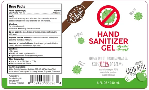 Kellys Delight Hand Sanitizer(Green Apple) 포장