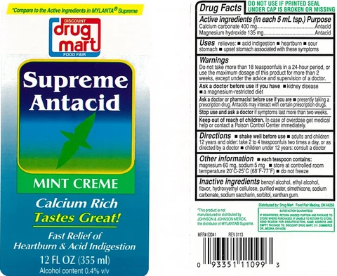 Supreme Antacid 포장