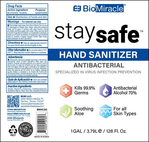 BioMiracle staysafe HAND SANITIZER 포장