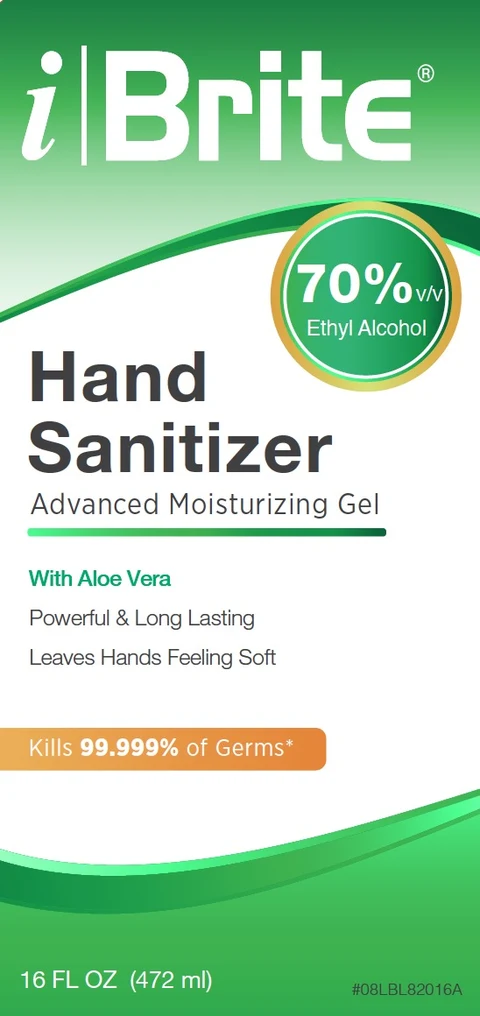 iBrite Hand Sanitizer packaging