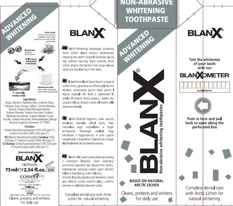 BlanX Advanced Whitening 포장