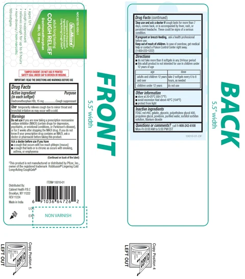 ValuMeds Cough Relief, Dextromethorphan Hbr packaging