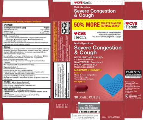 Severe Congestion and CoughMulti-Symptom Maximum Strength 포장