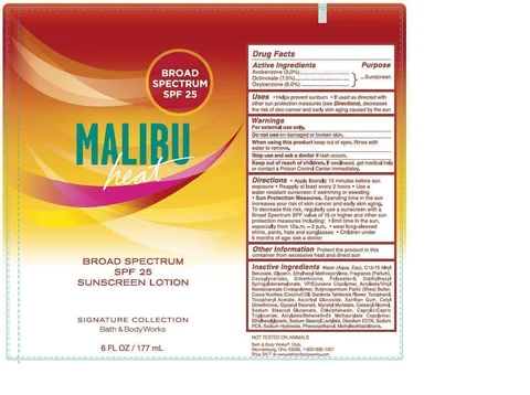Signature Sunscreen Broad Spectrum SPF 25 Malibu Heat 포장