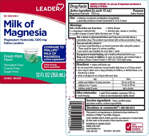 MILK OF MAGNESIA MINT 포장
