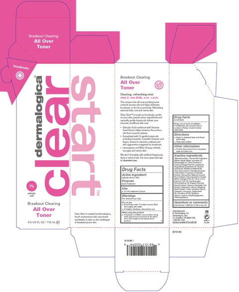 Breakout Clearing All Over Toner packaging